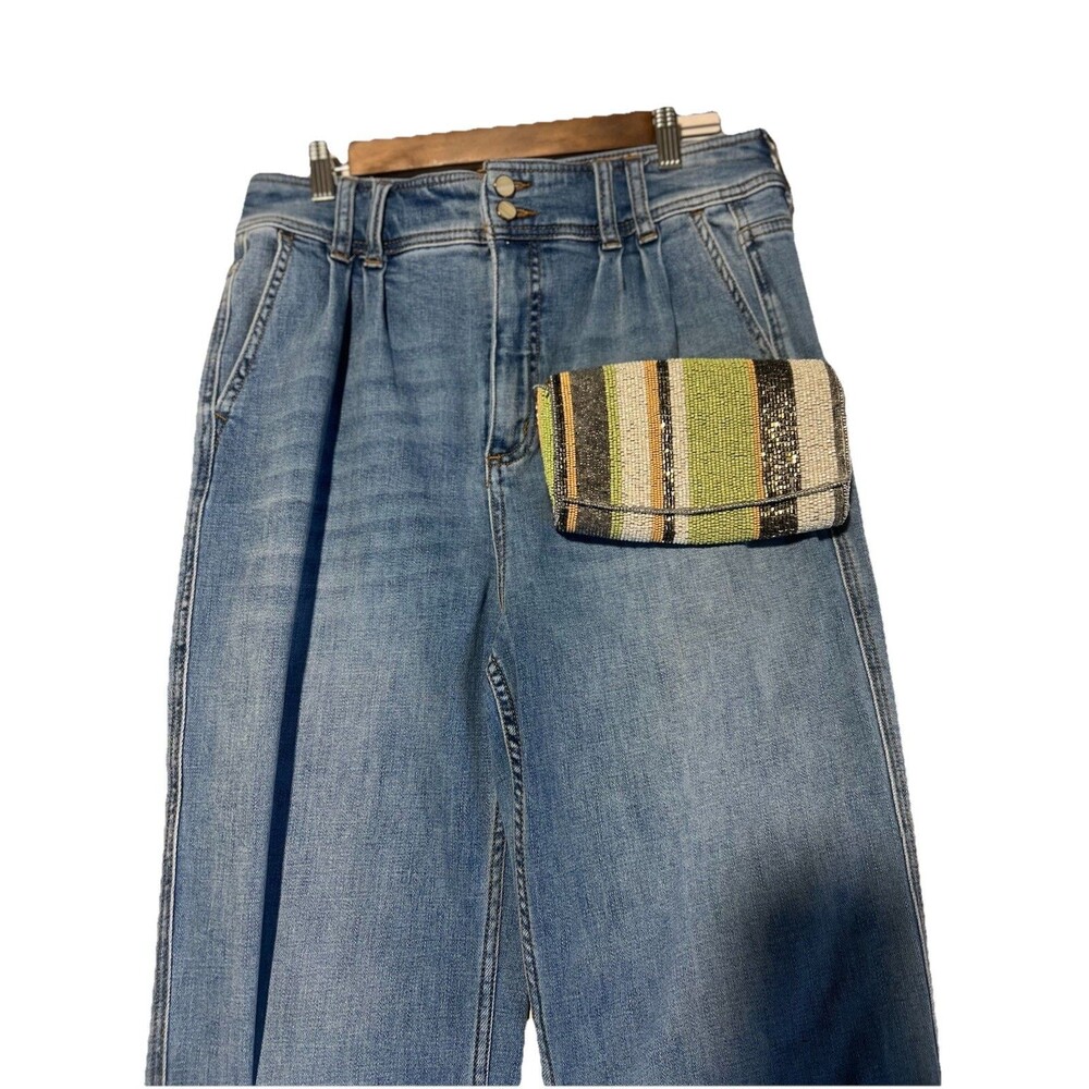 Pilcro And The Letterpress Jeans Women 29 Blue High Rise Medium Wash Ankle Denim